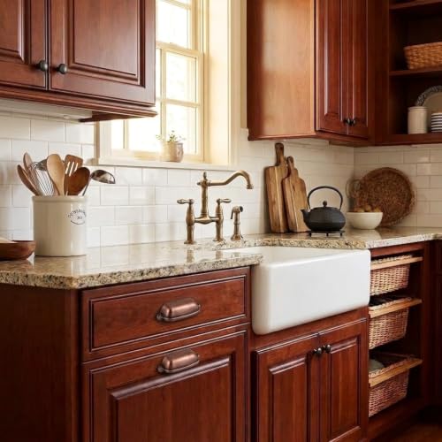 khtumeware 10 Pack Antique Copper Cup Pulls 6 Inch Center to Center - Cabinet & Drawer Handles for Kitchen Hardware - color: Antique Copper, size: 6"(152mm) Hole Center