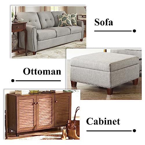 Wood Furniture Legs, 4 inch Sofa Legs, Square Couch Legs Pack of 4, Wood Legs for Table w/Pre-drilled Hanger Bolt - size: 4 inch (4pcs) Standard (With hanger bolt)