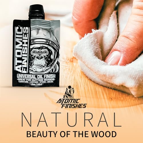 Atomic Finishes Classic Oil Finish – 1.5 oz | Premium Food-Safe Wood Oil - size: 1.5 Ounce
