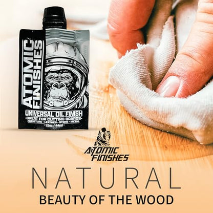 Atomic Finishes Classic Oil Finish – 1.5 oz | Premium Food-Safe Wood Oil - size: 1.5 Ounce