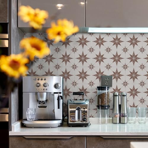 Alwayspon 12 Sheet 6x6inch 3D Thicken Foaming Board Vinyl Backsplash Marble Tiles, Self-Adhesive Peel and Stick Wall Tile Stickers Stick on Subway Tiles for Kitchen Bathroom Wall - color: Art183