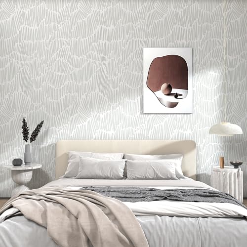 Theper Green Peel and Stick Wallpaper Modern Contact Paper17.3×118" - color: Green, size: 17.3" x 118"