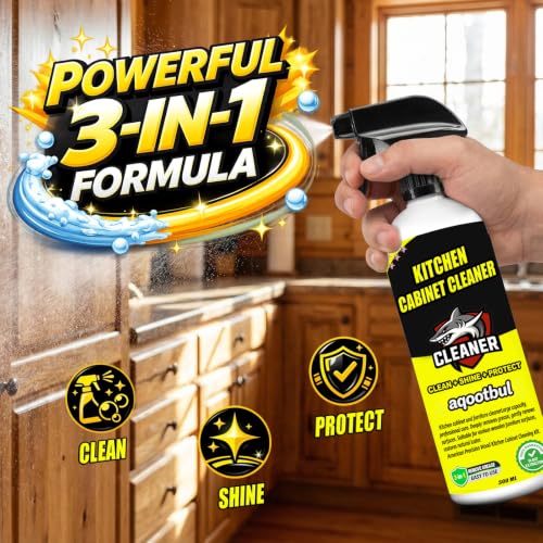 Kitchen Cabinet Cleaner, Wood Cabinet Degreaser & Furniture Cleaner, 2 Pack