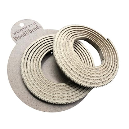 WoodUBend Pack of Two Trims TR710 208x1cm Heat Bendable & Flexible Wood Trims - DIY Craft, Furniture & Home Decor - Easy to Apply & Paint - Versatile, Reusable & Durable - size: Pack of 2 (208x1cm)
