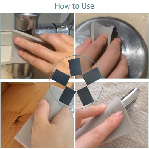 20 PCS 3 x 4 Inch 400-3000 Grit Sanding Sponge Set, Ultra Fine Sanding Sponges Pads, Soft Foam Hand Sander Block Wet Dry Sandpaper for Model Drywall Metal Wood Furniture Polishing