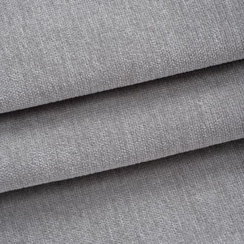39x58 inches Soft Chenille Fabric for Upholstery, Crisp and Stylish Chenille Upholstery Fabric by the Yard(Medium Gray) - color: 05 Medium Gray, size: 39x58"