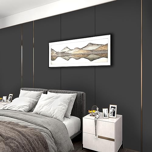 practicalWs 15.7"x 984.2" Grey Wallpaper Self Adhesive Peel and Stick - color: Dark Gray, size: 15.7" x 984.2"