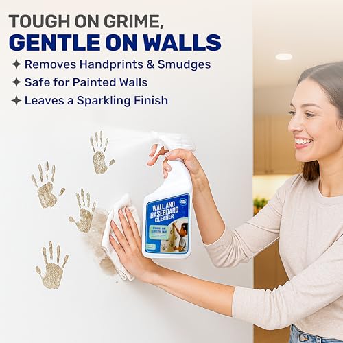 Wall & Baseboard Cleaner - Non-Toxic, Kid & Pet Safe, USA Made - size: 32 Fl Oz (Pack of 1)