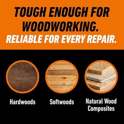 Gorilla Ultimate Waterproof Wood Glue, Natural Color, 18 oz - size: 18oz, style: 1 Pack Bottle