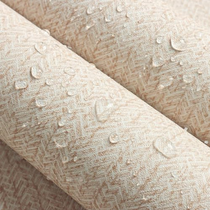Grasscloth Peel and Stick Wallpaper Beige Contact Paper 16in x 590in - color: Beige, size: 15.7" x 590.5"