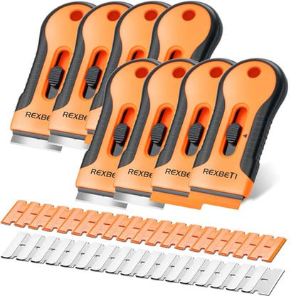REXBETI Razor Blade Scraper Tool, Paint, Windows, Glass Stovetop Scraper - size: 8
