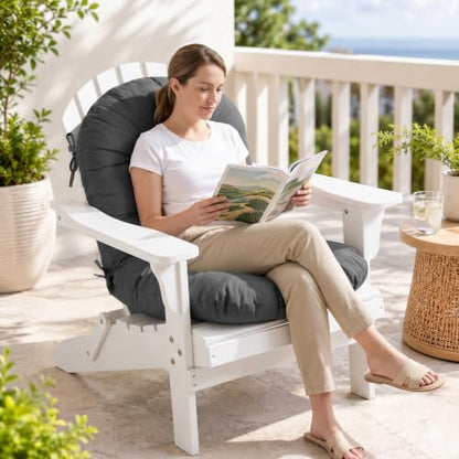 Rocking Chair Cushion, Swivel Rocker Chair Cushion Indoor - color: Dark Grey