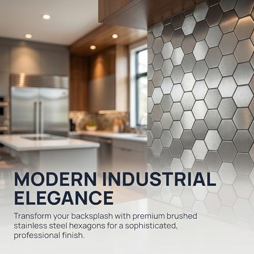 Mosaic Wall Sticker, 13.4x11 Inch, Silver, 10 Pack - color: Silver1