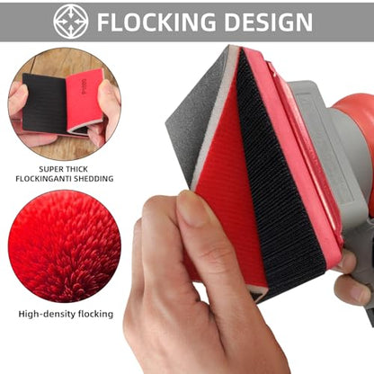 20Pcs Sanding Sponge 180-3000 Grit Soft Foam Hand Sander Block - size: 20pcs Mix Grit, style: Aluminum
