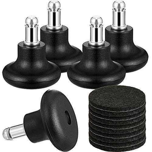Outus 5 Pieces Bell Glides Replacement Office Chair Wheels Stopper