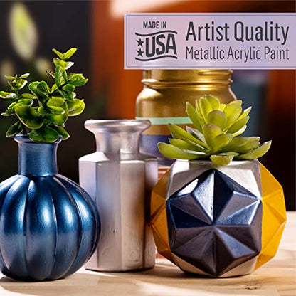 FolkArt Metallic Acrylic Craft Paint, Sparkling Fuschia 2 fl oz Premium Metallic Finish Paint, Perfect For Easy To Apply DIY Arts And Crafts, 36272 - color: Sparkling Fuchsia, size: 2 Fl Oz (Pack of 1)