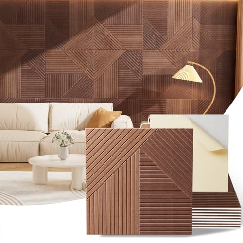Acoustic Wall Panels, 8 Piece 23.62" X 23.62" Peel and Stick Wall Panels - color: Haven Panel Divide, size: 94 X 48 Inches