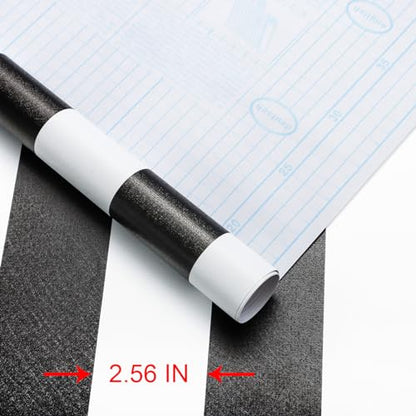 Erfoni Stripe Peel and Stick Wallpaper Black and White Stripe Wallpaper - color: Black/White, size: 17.7" x 118"
