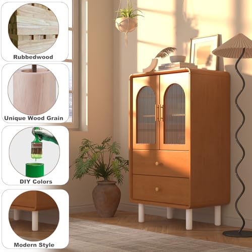 8 Inch Unfinished Wooden Furniture Legs Set of 4, Heavy Duty Solid Wood Cylindrical Table Legs, Chair Legs, Sofa Legs, Couch Legs, Cabinet Legs, Wood Furniture Feet (Natural, DIY Replacement) - color: Unfinished, size: 8 Inch