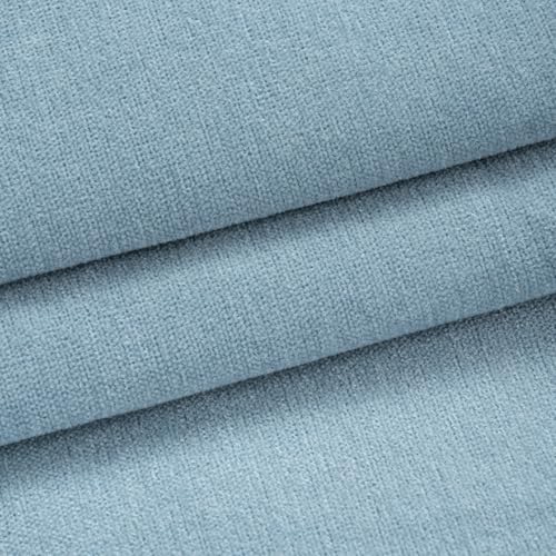 157x58 inches Soft Chenille Fabric for Upholstery, Crisp and Stylish Chenille Upholstery Fabric by the Yard(Light Blue) - color: 20 Light Blue, size: 157x58"