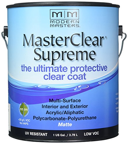 1 gal Modern Masters MCS901 Clear MasterClear Supreme Protective Clear Coat, Matte