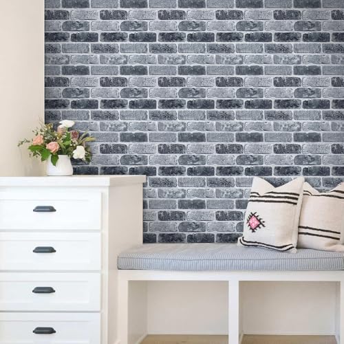 Commomy 3D Faux Brick Peel and Stick 10 pcs 11.8" x 11.8" - color: Brick-WEC