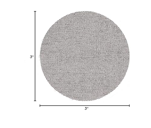 Mirka Abranet 3 Inch 320 Grit Mesh Sanding Discs, Hook and Loop, 50 Pack - size: Grit 320