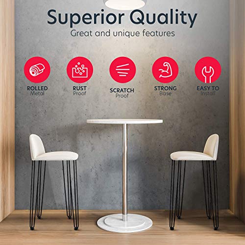 EconoHome Metal Hairpin Legs 34 inch - Modern Table & Desk Legs for DIY Projects - size: 34 Inch