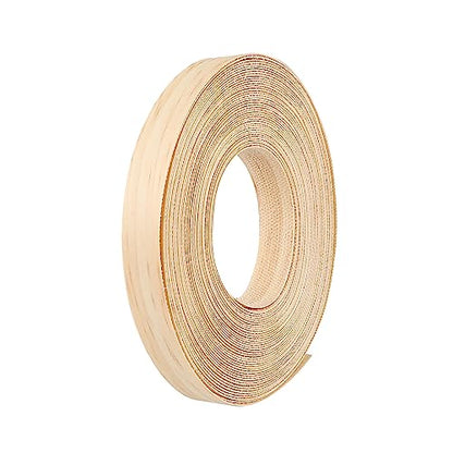 Skelang Pine Edge Banding, 3/4" X 50' Wood Strip Preglued, Iron on Veneer Edging Tape for Cabinet, Table, Door - size: 3/4" x 50'