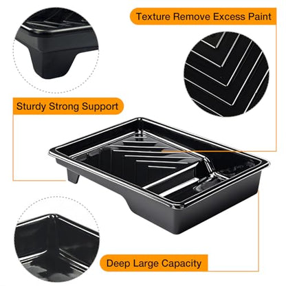Great Andrew 12 Pack Paint Tray Liners 7Inch, 1 Paint Tray with 11 Liners - size: 12 Pack, 7 Inch