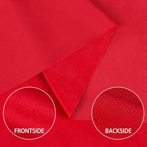 Yurdon Velvet Upholstery Fabric, Red, 1 Yard, 58 inches Wide - color: Red, size: 1 Yard