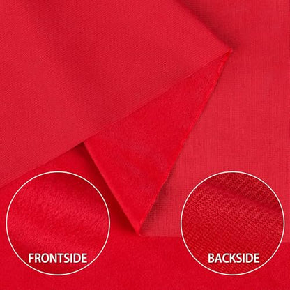 Yurdon Velvet Upholstery Fabric, Red, 1 Yard, 58 inches Wide - color: Red, size: 1 Yard