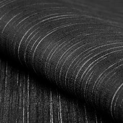 Black Grasscloth Peel and Stick Wallpaper Texture Contact Paper A Set of 15.7" X 480" Self-Adhesive Linen Removable Wallpaper Cabinets Counter Top Liners - color: Black, size: 15.7" x 480"