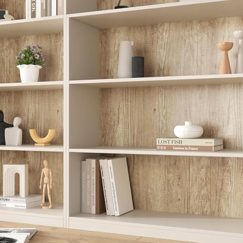 Decotalk Light Wood Contact Paper Peel and Stick Wood Countertop Contact Paper Light Woods Grain Cover Papers for Countertops Waterproof 17.7x120 Inch Timber Look Wallpaper Removable Woods Vinyl Wrap - size: 17.7" x 120"