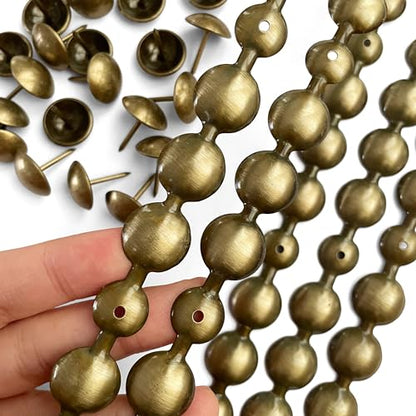 5Meters Upholstery Tacks Strips/Decorative Nail Trims(16mm Brass) - color: 16mm Brass