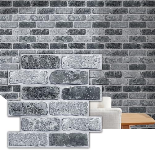 Commomy 3D Faux Brick Peel and Stick 10 pcs 11.8" x 11.8" - color: Brick-WEC