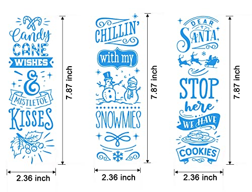 Alinacutle Candy Cane Wishes Silkscreen Stencil,Reusable Self-Adhesive Silk Screen Printing, Sentiments Template,for Printing on Wood/Fabric/Paper,8.5" x 11“ - color: Candy CANE WISHES