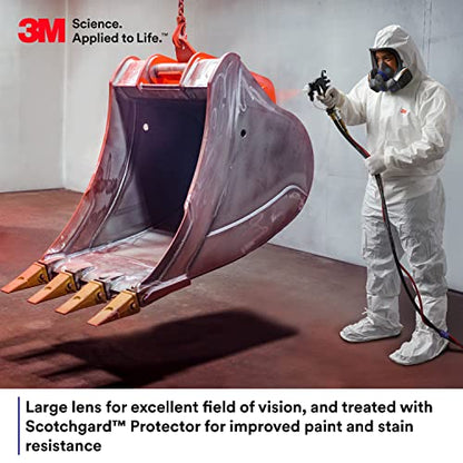3M Secure Click Full Face Reusable Respirator, FF-803, Large - size: Large