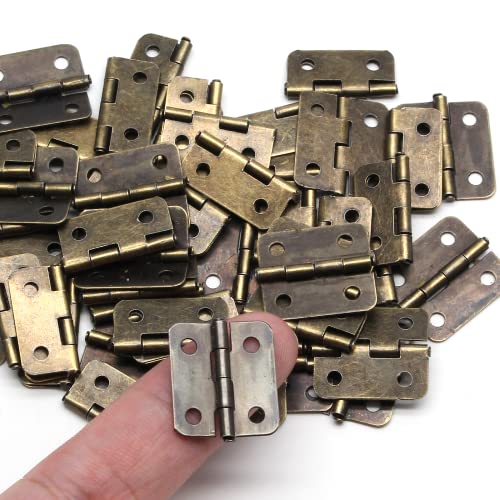 BokWin Mini Hinge 50PCS 18 x 15 mm for Wooden Jewelry Box