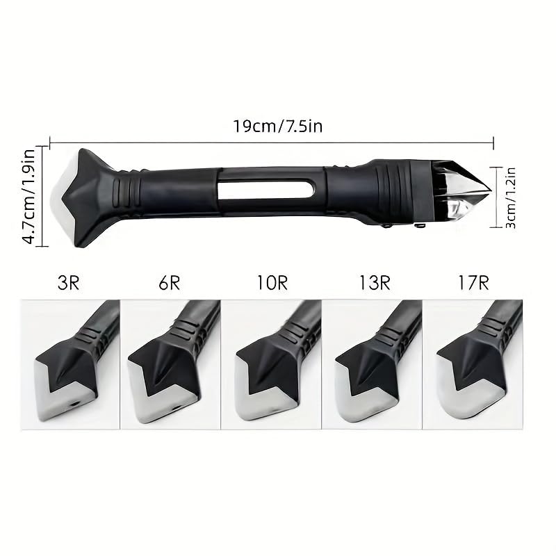 5 In 1 Caulk Remover Tools Kit, Grout Removal Tool, Sealant Finishing Tool, Glue Angle Scraper Tool For Window And Sink Renovations In Kitchens And Bathrooms