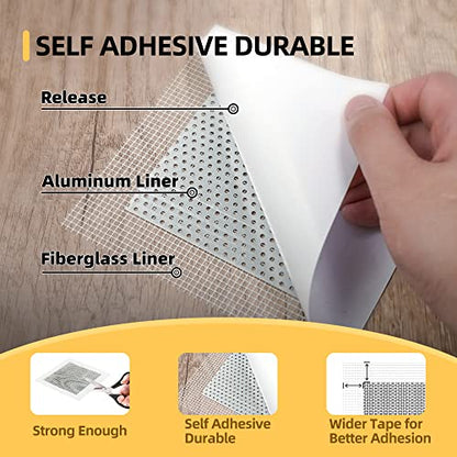 Drywall Patch Kit,12 Pcs Aluminum Drywall Repair Kit for Holes - size: 12