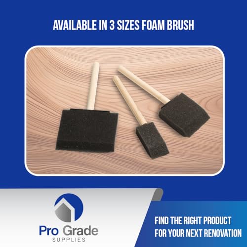 Pro Grade - Foam Brushes - 2 Inch - 48 Piece Poly Foam Brush Set