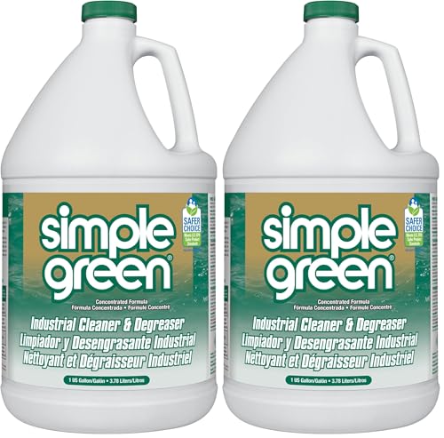 Simple Green Industrial Cleaner and Degreaser, Concentrated | 127.8 Fl Oz | Pack of 2 - size: 128 Fl Oz (Pack of 2)