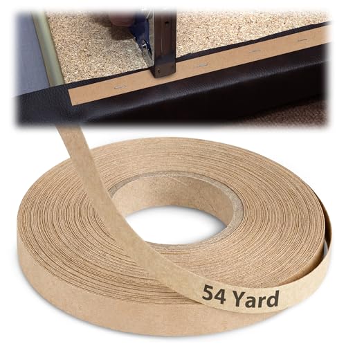 54 Yard Upholstery Tack Strip, 1/2 Inch Great for Making Professional Edges on Furniture, Couch, Chair, and Sofa - size: 54 yard