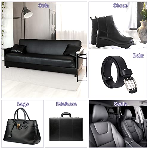 PATIKIL PU Faux Leather Fabric Nappa Grain 2 Yards Length 72"x54"x0.05" Soft Synthetic Leather Material Sheets 1.2mm Thick for Bags DIY Crafts, Black - color: Black, size: 54"x72"x0.05"