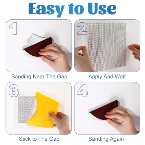 Blulu 43 Pcs 6 Inch Drywall Repair Patch Kit - size: 6 Inch