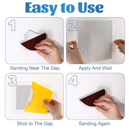 Blulu 43 Pcs 6 Inch Drywall Repair Patch Kit - size: 6 Inch