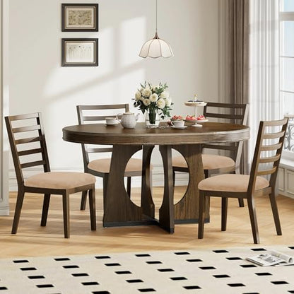 Smiry Velvet Seat Covers for Dining Room Chair Set of 2 - color: Beige, size: Set of 2