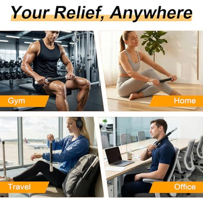 ZanLLW Foam Roller, Massage Roller, Muscle Roller Stick, Neck Massager for Muscles Relief, Therapy Roller Stick for Legs, Calf, Thigh, Lipo, Massage Rolling Pin, Help Sore Muscle Recovery