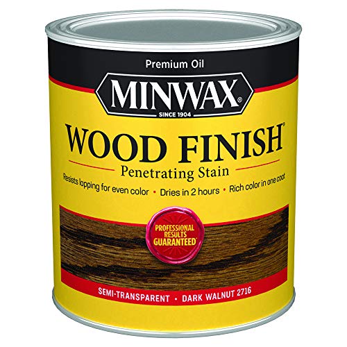 Minwax Wood Finish, Dark Walnut, 1 Quart - color: Dark Walnut, size: 0.25 Gallon